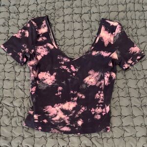 LIKE NEW Lululemon athletica Align Tee in Circulate Tie-Dye Mineral Blue Multi